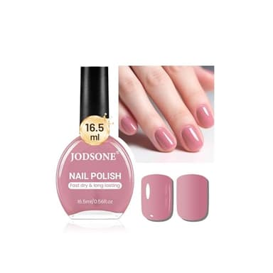 JODSONE Dusty Rose, smalto per unghie da 16,5 ml, grande volume, ad asciugatura rapida, colore rosa chiaro, ad asciugatura rapida e a lunga durata, colore nail art, fai da te, regalo per donne