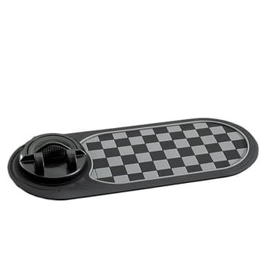 Tappetino Antiscivolo per Auto - Supporto per Smartphone Rotante a 360° | Porta Cellulare con Numero di Parcheggio per Cruscotto, Auto, Camion e Navigatore