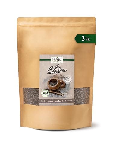 Biojoy Semi di Chia crudi Biologici (2 kg), interi (Salvia hispanica)
