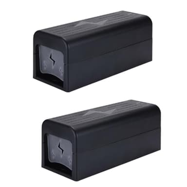 2X Trappola elettrica per Topi, Trappola per ad Alta efficienza per Interni, Forte Tensione per Uccidere i Topi istantaneamente, Riutilizzabile, Senza Toccare, Adatto per Domestici