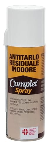 Avilia Antitarlo Residuale Spray Inodore 200ml - Protezione Discreta ed Efficace per il Legno | Insetticida Risanante per Mobili Antichi e Decorazioni Delicate
