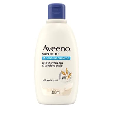 Aveeno Skin Relief Shampoo Lenitivo Per Prurito, Shampoo delicato all'Avena per cute irritabile e antiprurito, cute secca e sensibile ad alta tollerabilità, 300 ml