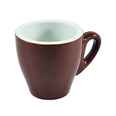 HOUSE COLLECTION SET TAZZINE NAPLES CAFFE' 6pz MARRONI, 90 cm cubici