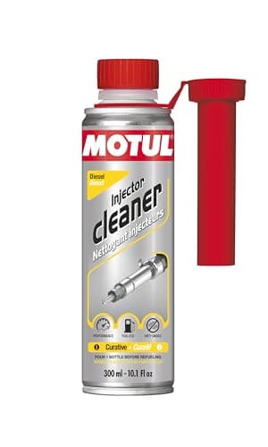 Motul - Detergente Iniettori Diesel - Additivo Curativo per Motori a Diesel - Riduzione dei Consumi e delle Emissioni - Ideale Prima della Revisione - Injector Cleaner Diesel - 300 ml