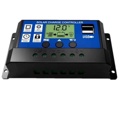 JZK 20A 12V / 24V Intelligente regolatore di Carica Pannello Solare con Display e Porta USB, regolatore di Tensione e amperaggio per Pannello Solare Lampada Batteria e LED Illuminazione