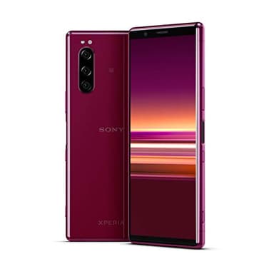 Sony Xperia 5, display 21:9 da 6.1" FHD+ HDR OLED, fotocamera con tre obiettivi e con Eye AF, 6GB di RAM, 128GB di memoria, Rosso