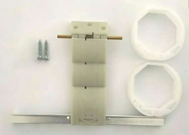 Blocco di sicurezza antisollevamento Tapparelle Blocco Antieffrazione Rullo 70 mm Kit completo con anelli e viti