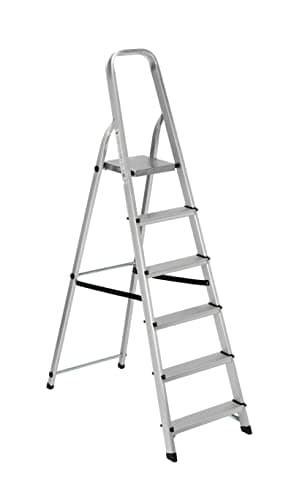 Linea Garden Friend Scala Alluminio Everest 6 gradini per Uso Domestico e bricolage Portata Max 150 kg