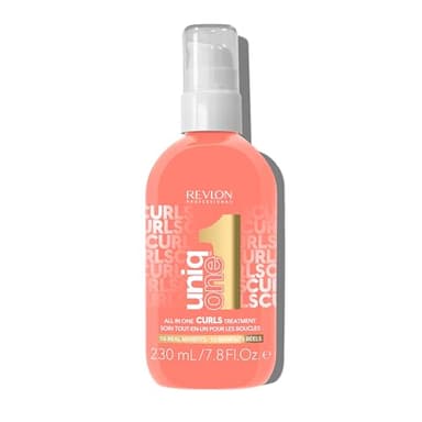 Revlon Professional UniqOne All In One Curls Treatment – Trattamento Capelli 10 Benefici Senza Risciacquo per Capelli Ricci, Mossi e a Spirale, 230ml