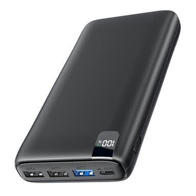Power Bank 26800mAh Batteria Esterna: Hiluckey 22,5W Ricarica Rapida Caricabatteria Portatile con Display Digitale LED e 4 Porte per Smartphone Tablets