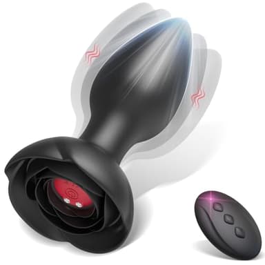 Vibratore Anale Sex Toys per Donna - Anal Plug Vibratoreper Donna Telecomando con 10 Modalità Potenti Vibratoreper Uomo Plug Anale Sex Toysper per Uomini Vibratori Anali Massaggiatore Prostatico Uomo