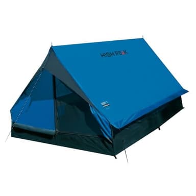 High Peak Minipack, Tenda Unisex-Adulto, Blu/Grigio, 190 x 120 x 95 cm, per 2 persone, per Campeggio & escursioni