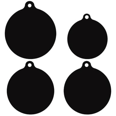 Dokeno 4 Tappetini in Silicone Nero per Fornelli a Induzione, Tappetini Protettivi per Fornelli a Induzione, Antiscivolo Tappetini Rotondi in Silicone, Tappetino Piano Induzione, Resistenti al Calore
