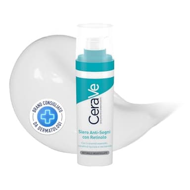 CeraVe Siero Anti-Segni con Retinolo, Per Segni Post-Imperfezioni e Pori Dilatati, Pelle Morbida e Levigata, Con Retinolo Incapsulato, Liquirizia, Ceramidi e Niacinamide, 30 ml