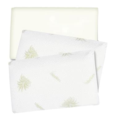 Leonardo coppia cuscini Memory Foam 70x40, altezza 11 cm, guanciale Memory per letto, federa sfoderabile e lavabile - prodotto 100% Made in Italy