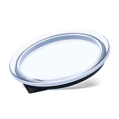 Coperchio per Montalatte Nespresso Aeroccino 4 - Parti di Ricambio in Plastica con Guarnizione, Accessori per Montalatte (Nero)