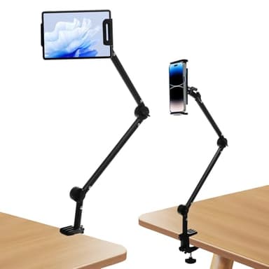 Supporto Tablets Per Ipad, Supporto Ipa Letto, Supporto Per Tablet Da Letto, Porta Tablets Da Tavolo, Regolabile Girevole a 360 Gradi, Per Ipads Altri Dispositivi Con Schermo Da 4.7"-13.5" Tablet