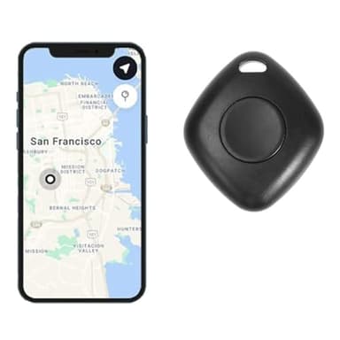 TOTMOX Smart Bluetooth Tracker & Key Finder, Localizzatore Chiave Dispositivo con App, Localizzazione GPS per Bambini, Chiavi, Bagagli, Controllo APP Compatibile iOS Android, 1 Confezione, Nero