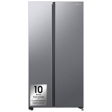 Samsung Frigorifero Side by Side Samsung Air Space AI RS62DG5003S9/EF, Wifi, All Around Cooling, SpaceMax, Ice Maker, 655 L, LxAxP: 91,2 x 178 x 71,6 cm, Metal Inox