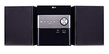 LG Impianto Stereo Casa Micro Hi Fi 2.0 Ch 10W - Riproduzione Audio Bluetooth e USB, Lettore CD / MP3, Radio Digitale DAB+ / FM, Equalizzatore - Nero