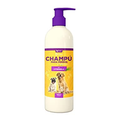 Shampoo cani antiparassitario con citronella | Shampoo per cani con Dermatite pelle sensibile | Antiparassitario Antipulci Pelo lungo corto chiaro scuro | Perfetto per cuccioli. Shampoo antipulci