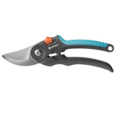 Gardena Forbici da giardino PremiumCut Flex, taglio bypass, per legno fresco, diametro di taglio 24 mm, impugnature ergonomiche, lame PowerCoating, made in Germany (12242-20)