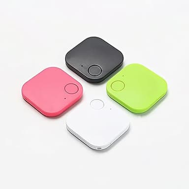 TOTMOX Key Finder, 4 tracker Bluetooth intelligente, localizzatore di tracciamento GPS fino a 24,4 m di portata, controllo anti-smarrimento dell'app compatibile con iOS Android per chiavi, animali
