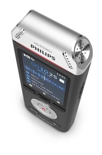 Philips DVT2110 registratore audio, registrazione stereo MP3 e PCM, 8 GB
