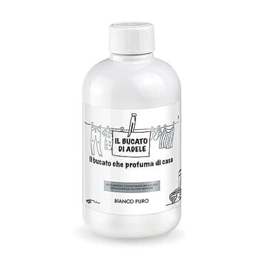 IL BUCATO DI ADELE il bucato che profuma di casa | Profumatore Bucato Lavatrice, Fragranza Bianco Puro, Formato 500 ml