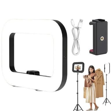 Luce ad anello selfie, luce ad anello per fotografia,Lampada di riempimento dello stabilizzatore video quadrato - Ergonomic portano portatile LED RIMPIRA ANELLO LIGHT PER FREED FREED PRODOTTO CAMPIO D