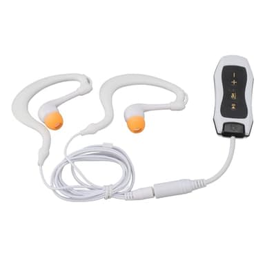 Lettore MP3 Impermeabile IPX8, Cuffie per Nuoto Subacqueo, Lettore Musicale da 8 GB, USB 2.0 Ricaricabile, Tempo di Riproduzione 8 Ore, per Nuoto, Corsa (WHITE)