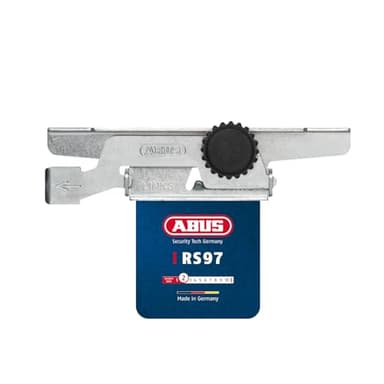 Abus Rs97 Blocco per Tapparelle, Sistema Antieffrazione e Anti-Sollevamento per persiane, Montaggio Senza Foratura e Viti, Livello di Sicurezza: 2, 08187, 2 Set