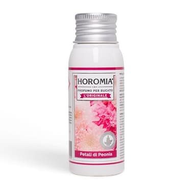HOROMIA Profumo per Bucato Petali di Peonia 50ml - Profuma Bucato per Lavatrice e Asciugatrice
