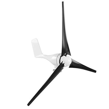 Kit generatore Eolico Aerogeneratore a 3 Pale 12/24/48V 300W con Accessorio Controller Come Controller di Carica Solare e eolica(48V-Nero)