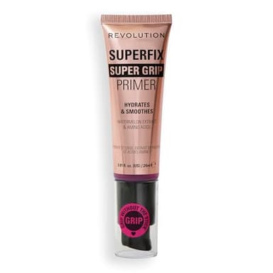 Revolution, Superfix Grip Primer, Primer Viso Idratante e Levigante, Formula in Gel per Fissare il Make-Up, Vegan & Cruelty-Free, 24ml