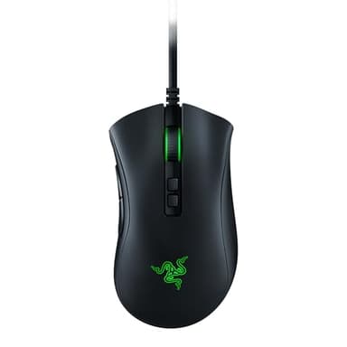 Razer DeathAdder V2 - USB Mouse da Gaming Cablato dall'Ergonomia all'Avanguardia per PC, Sensore Ottico Focus+ da 20K DPI, Cavo Speedflex, 8 Pulsanti Programmabili e Illuminazione Chroma RGB