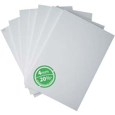 Pannelli Fonoassorbenti Bianchi 10 mq - Pannelli Isolanti Termici per Interni, Pareti e Soffitto con Spessore 4mm - Pannelli di Polistirolo 80x125 Ideali come Antimuffa per Muri Interni (Senza Colla)