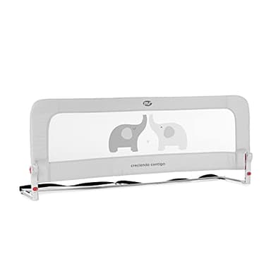 ms BabyWorld - Sponda per letto Baby Nest da 150 cm - Sponda di sicurezza pieghevole con 2 altezze regolabili, protezione anticaduta per lettino per bambini piccoli o adolescenti