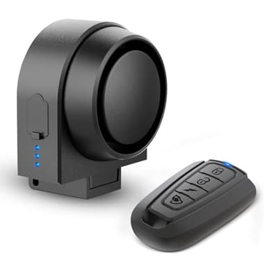Allarme Antifurto, Ricaricabile Allarme Intelligente con Telecomando Senza Fili,Volume e Suoneria Regolabile,per Bicicletta/Moto/Veicolo Elettrico/Scooter