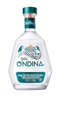 Gin Ondina - Gin Italiano, 70 cl, Gin a Base di Basilico Fresco, 45% Vol