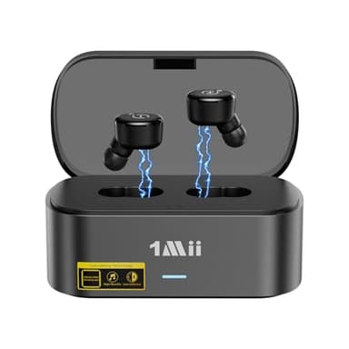 1Mii Cuffie per TV senza Fili, Auricolari Wireless TV con Base di Ricarica e Trasmettitore per Anziani, Volume Elevato, Plug and Play per TV con Uscita Ottica/AUX 3,5 mm/RCA, Bypass della Soundbar