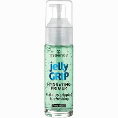 Essence Jelly Grip Hydrating Primer, verde, idratante, levigante, naturale, per pelle secca, vegana, senza parabeni, nanoparticelle, senza glutine, confezione da 29 ml