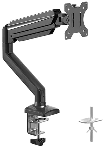 suptek Supporto per Monitor per Schermo LCD LED da 13-32” fino a 9 kg Braccio per Monitor con Molla a Gas Inclinazione Girevole e Regolabile in Altezza Girevole a 360° VESA 75 x 75/100 x 100 mm MD01A