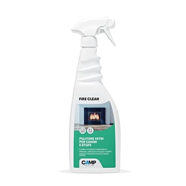 CAMP FIRE CLEAN, Pulitore concentrato per vetroceramica, termocamini, camini e stufe, 750ml