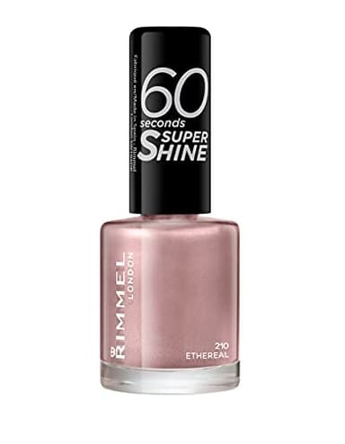Rimmel 60 Seconds Super Shine Smalto, Smalto asciugatura rapida, Colore vibrante, A lunga tenuta, 8 ml, 210 Etheral