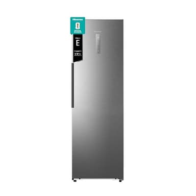 Hisense RL3K370SEIE Frigorifero Monoporta Total No Frost, Inox, 185.6 x 59.5 cm, Classe E, 372 L, Deep Freeze, Large Capacity, 0° Fresh Box, WiFi