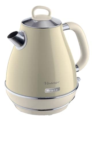 Ariete ARI-2869-BG Bollitore Elettrico di Design, 2000 W, 7 Cups, Acciaio Inossidabile, Beige