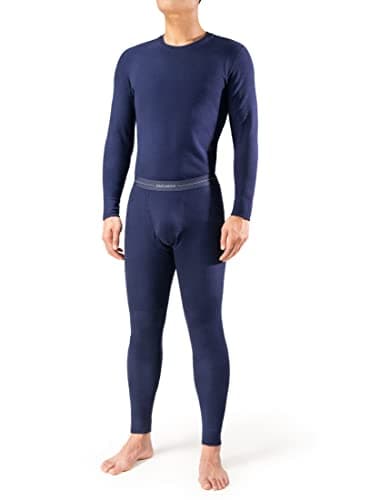 DAVID ARCHY Set Termico da Uomo Intimo Termico Running Sci Ciclismo Fitness Finitura Spazzolata su Entrambi i Lati Maglietta e Pantaloni a Maniche Lunghe Assorbe l'umidità da -5 °C a 5 °C