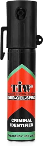 Hoernecke Tiw Farb Spray anti-aggressione in formato tascabile, in gel, da tenere in borsa, zaino o giacca, 20 ml