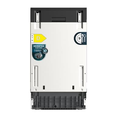Cecotec Lavastoviglie da Incasso 45 cm Bolero Aguazero 4250 Full-BI. 9 Coperti, 6 Programmi, Classe D, Inverter Plus Duo, Delay Start, SideView Light, Cestello Posate, Per Integrazione Perfetta